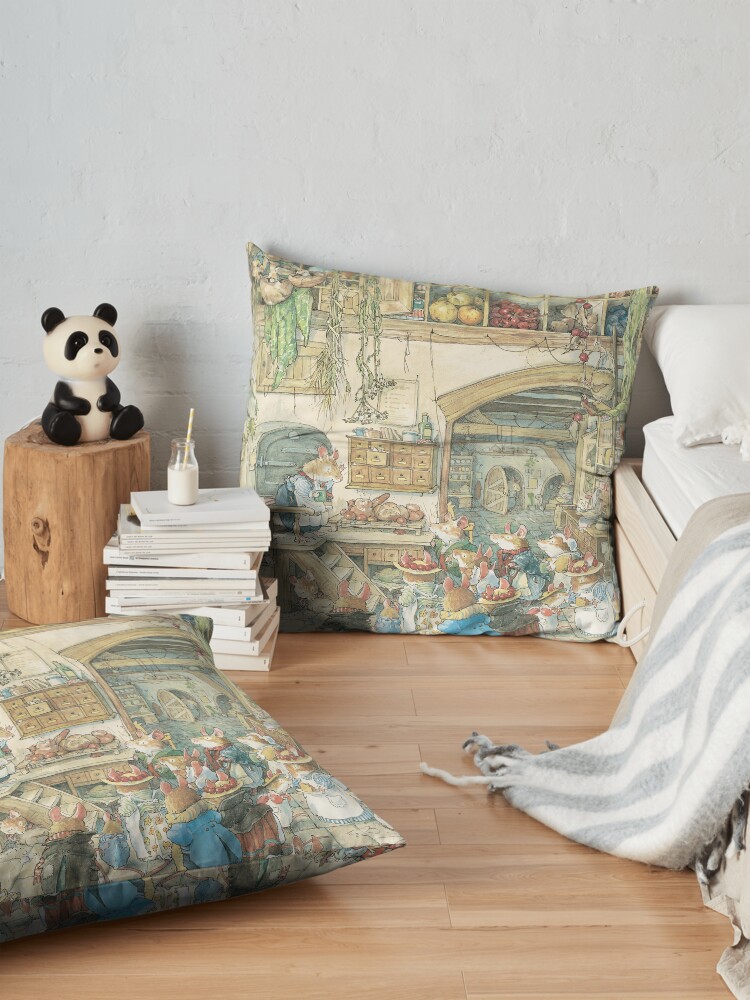 Alternate view of The fruits of the hedge Floor Pillow