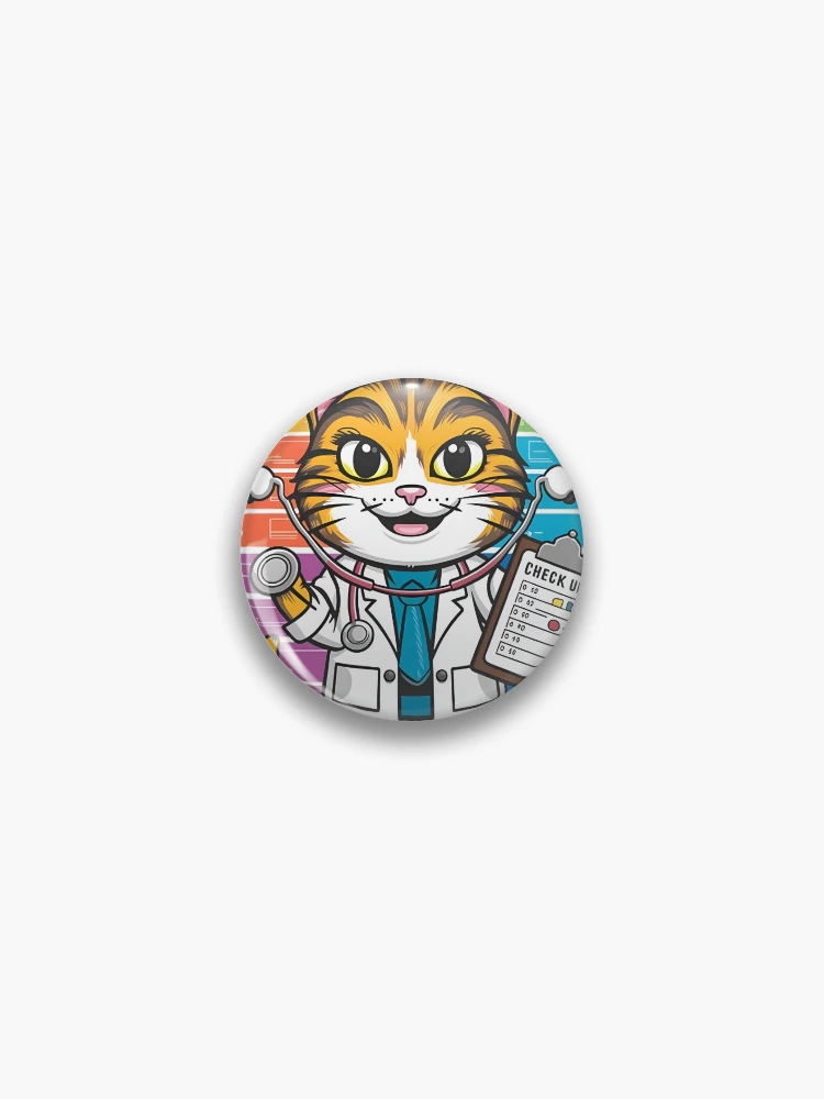 Thumbnail 1 von 3, Button, Doktor Cat designt und verkauft von R3FDesign.