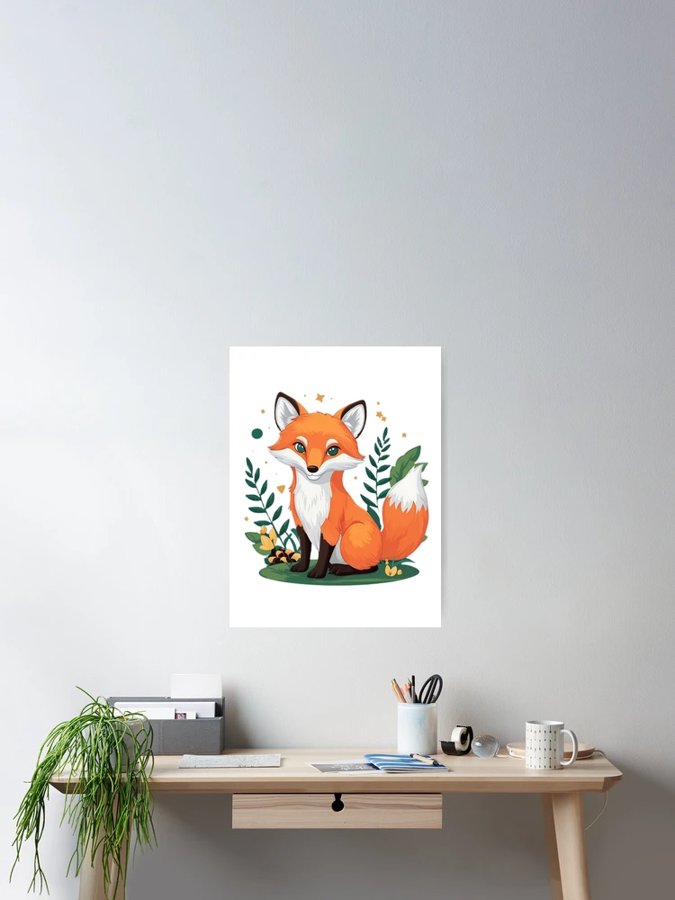 Thumbnail 2 of 3, Poster, Sweet Fox designed and sold by R3FDesign.