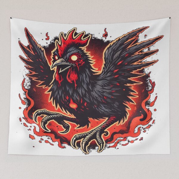 Item preview, Hellish Chicken with Glowing Eyes designed and sold by Genady.