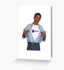 Obama NYU Greeting Card