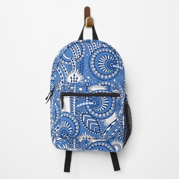 Item preview, Floral Folk Style Stylization, Blue version designed and sold by Alex  Blud.