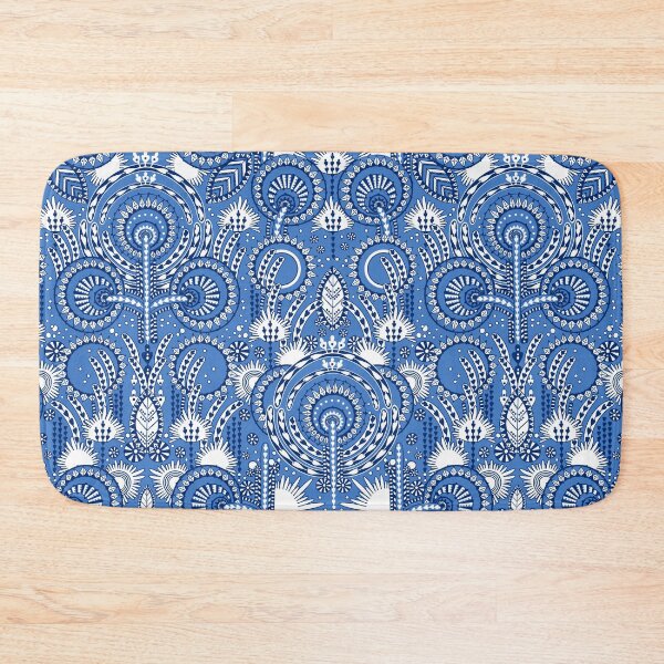 Item preview, Floral Folk Style Stylization, Blue version designed and sold by Alex  Blud.