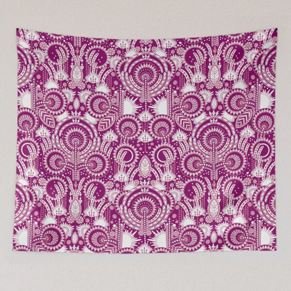 Item preview, Floral Folk Style Stylization, Dark cherry version designed and sold by Alex  Blud.