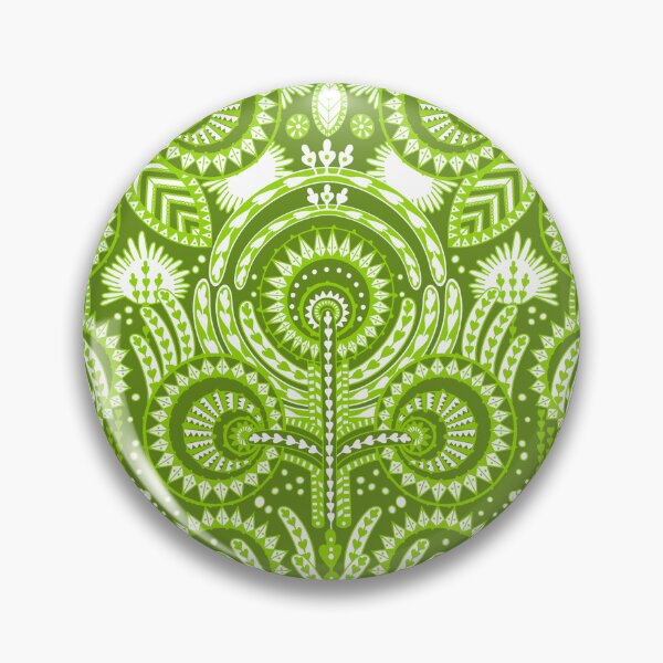 Item preview, Floral Folk Style Stylization, Dark green version designed and sold by Alex  Blud.