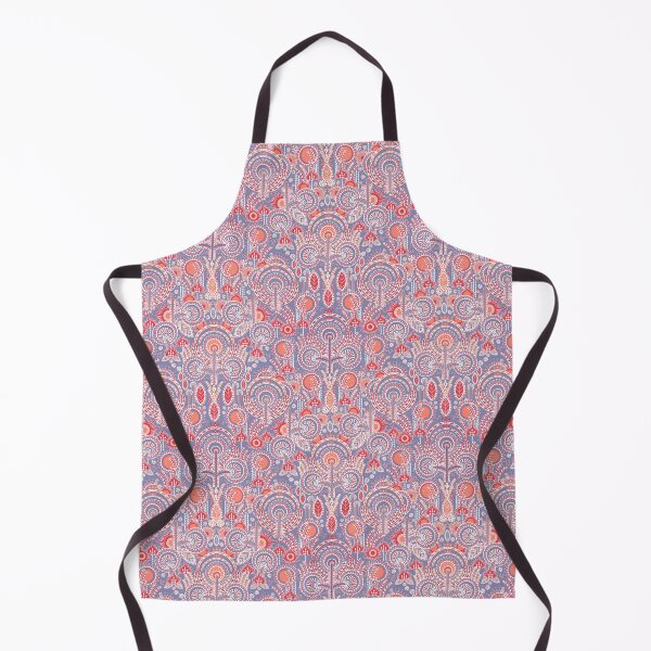 Item preview, Floral Folk Style Stylization, Red-grey-blue version designed and sold by Alex  Blud.