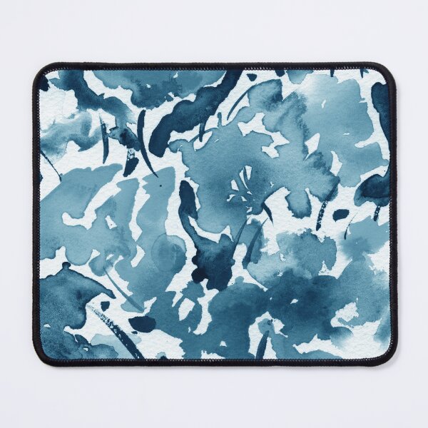 Item preview, Watercolor Deep And Soft Indigo Blue Abstract Floral Splash Design II designed and sold by Irina Sztukowski.
