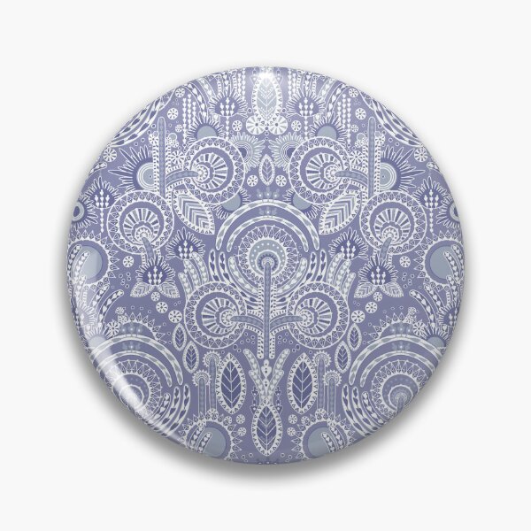 Item preview, Floral Folk Style Stylization, Grey-blue version designed and sold by Alex  Blud.
