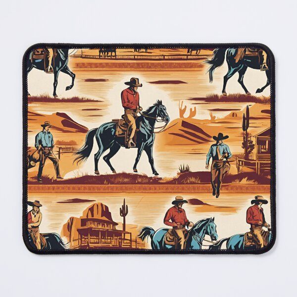 Item preview, Wild West Adventure - Cowboys and Horses Pattern designed and sold by WildHeart07.
