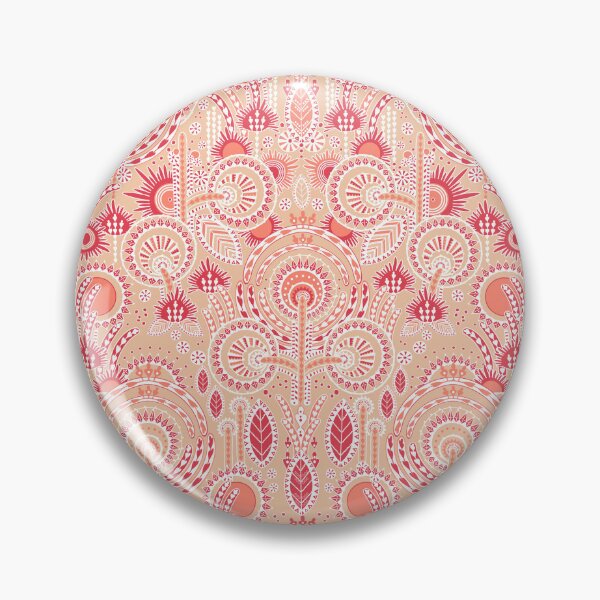 Item preview, Floral Folk Style Stylization, Coral version designed and sold by Alex  Blud.