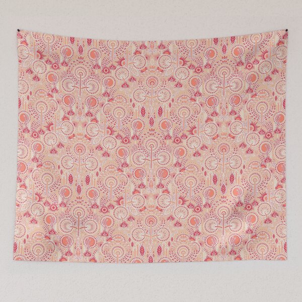 Item preview, Floral Folk Style Stylization, Coral version designed and sold by Alex  Blud.