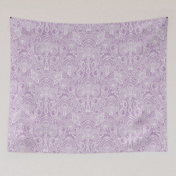 Item preview, Floral Folk Style Stylization, Light purple version designed and sold by Alex  Blud.