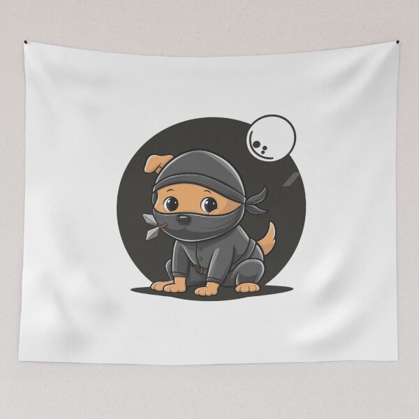 Item preview, Dog as ninja designed and sold by KukerLukii.