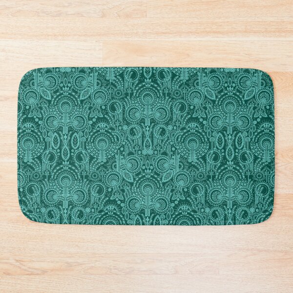 Item preview, Floral Folk Style Stylization, Dark Emerald Version designed and sold by Alex  Blud.
