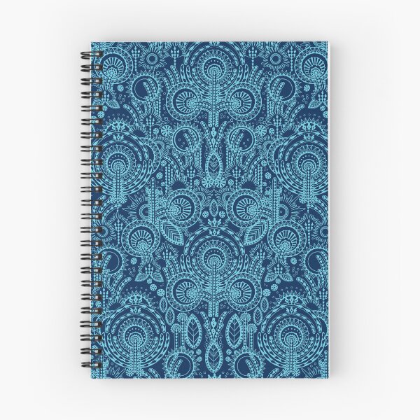 Item preview, Floral Folk Style Stylization, Dark blue version designed and sold by Alex  Blud.