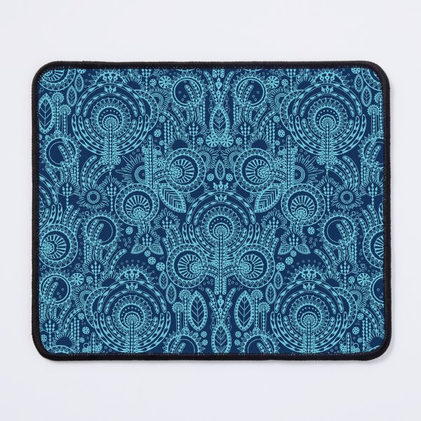 Item preview, Floral Folk Style Stylization, Dark blue version designed and sold by Alex  Blud.