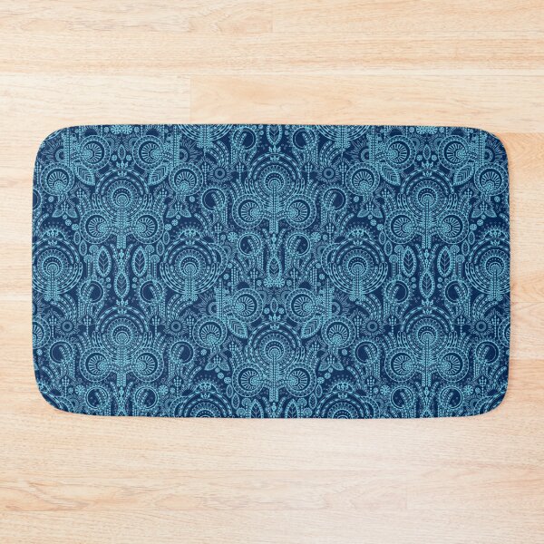 Item preview, Floral Folk Style Stylization, Dark blue version designed and sold by Alex  Blud.