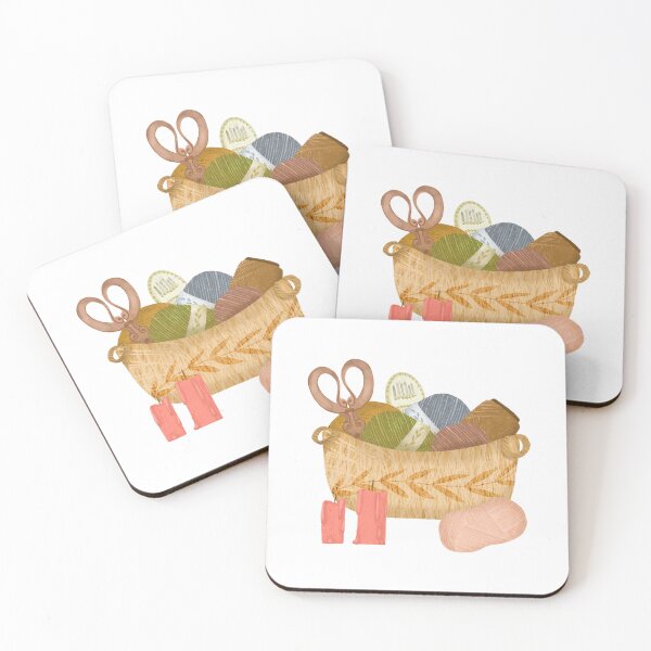 Item preview, Sewing threads in a basket designed and sold by pinkyfish1010.