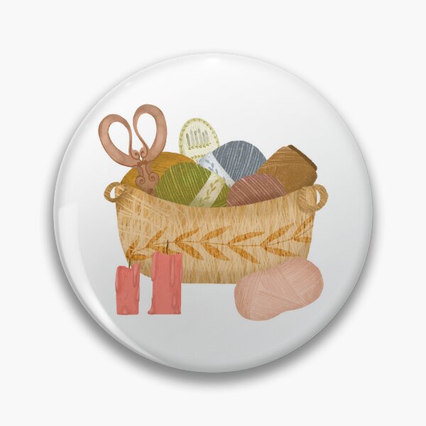 Item preview, Sewing threads in a basket designed and sold by pinkyfish1010.