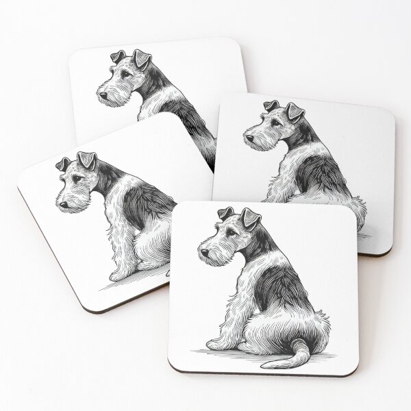 Item preview, Fox Terrier Wire-Haired - Classic Lithograph Design designed and sold by DotLineColor.