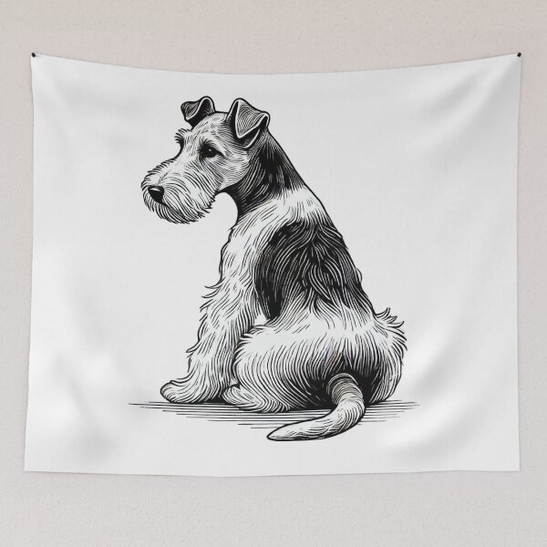 Item preview, Fox Terrier Wire-Haired - Classic Lithograph Design designed and sold by DotLineColor.