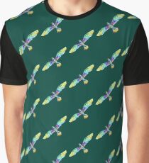 Bunte Vogelillustration Grafik T-Shirt