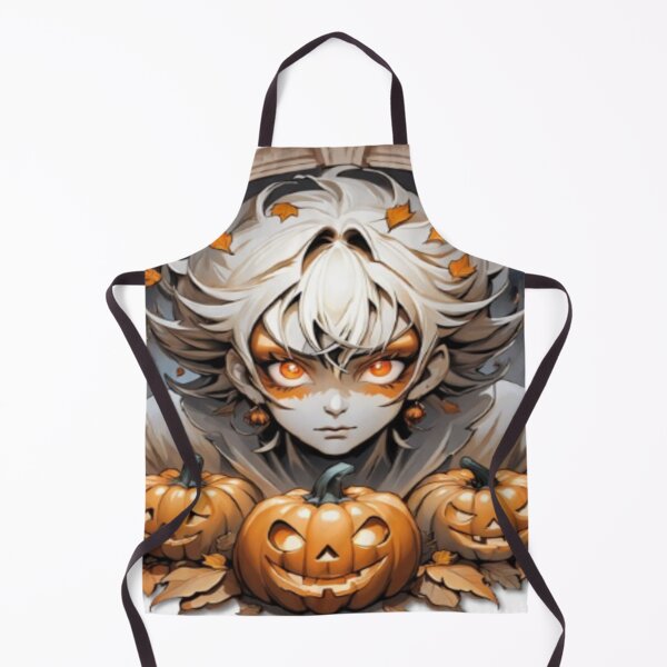 Item preview, Mystical portrait: boy with glowing eyes and pumpkins in front of artistic ornaments designed and sold by FotoworldEdel.