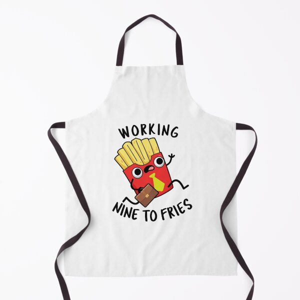 Item preview, Working Nine To Fries Funny French Fries Pun  designed and sold by punnybone.