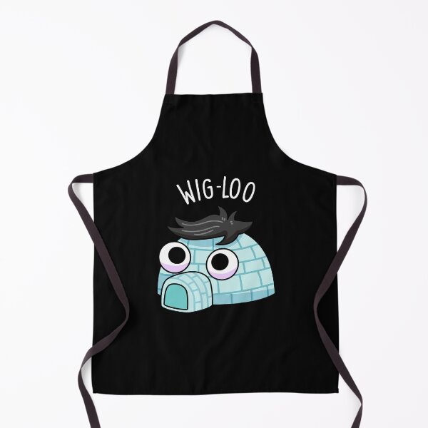 Item preview, Wig-loo Funny Igloo Pun (Dark BG) designed and sold by punnybone.