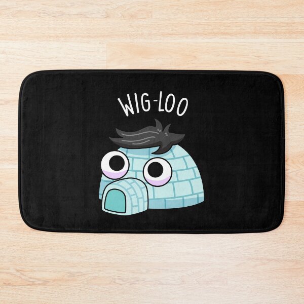 Item preview, Wig-loo Funny Igloo Pun (Dark BG) designed and sold by punnybone.