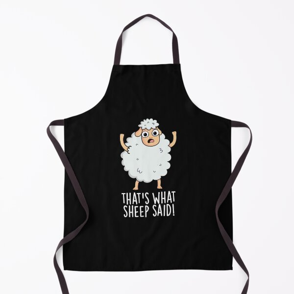 Item preview, That's What Sheep Said Funny Animal Pun  (Dark BG) designed and sold by punnybone.