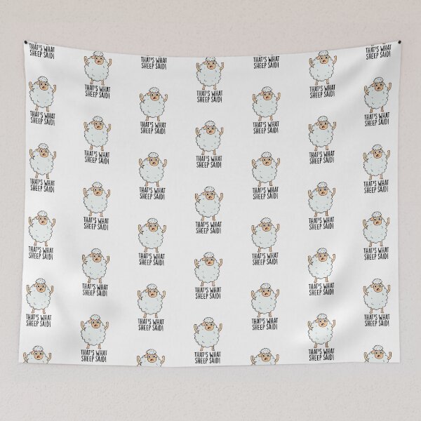 Item preview, That's What Sheep Said Funny Animal Pun  designed and sold by punnybone.