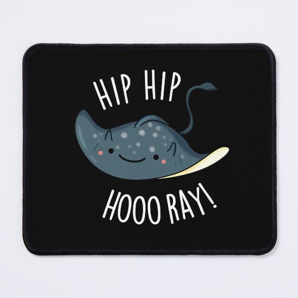 Item preview, Hip Hip Hoo-ray Funny Sting Ray Pun (Dark BG) designed and sold by punnybone.
