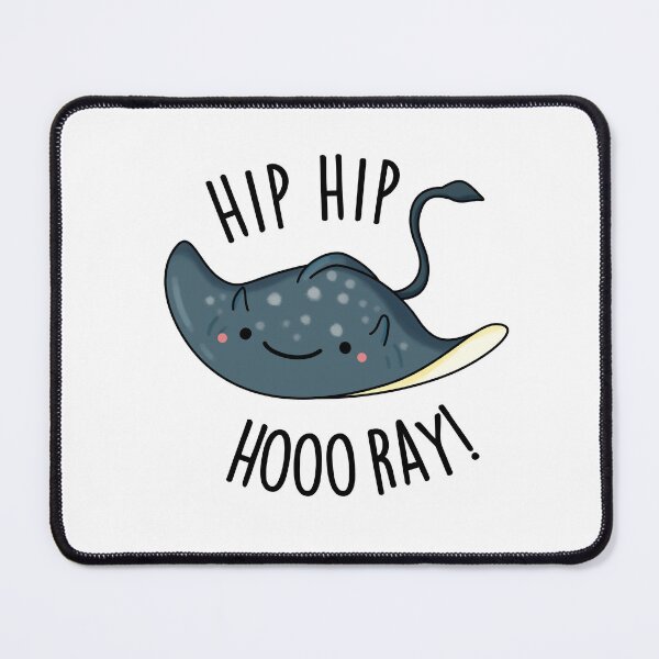 Item preview, Hip Hip Hoo-ray Funny Sting Ray Pun designed and sold by punnybone.