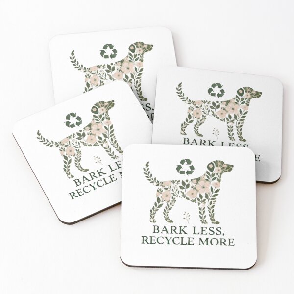 Item preview, Floral Dog Design Encouraging Recycling and Sustainability designed and sold by yuxin2009.