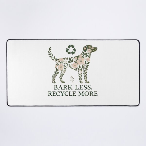 Item preview, Floral Dog Design Encouraging Recycling and Sustainability designed and sold by yuxin2009.