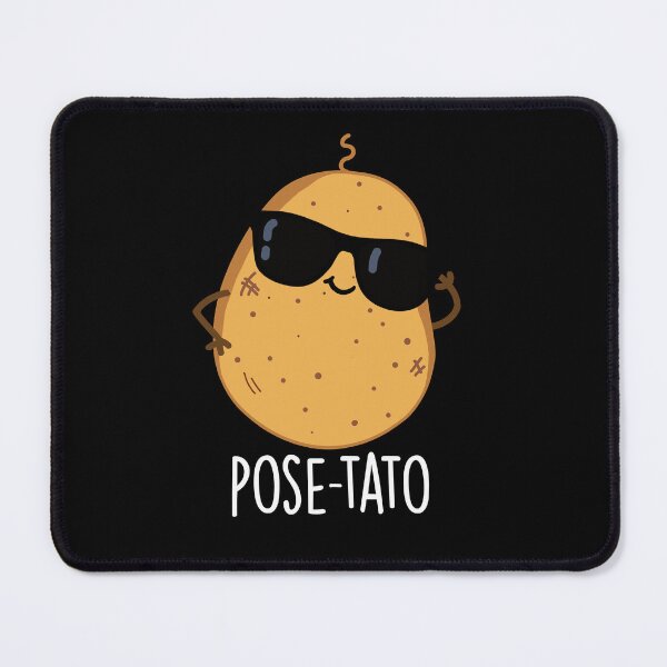 Item preview, Pose-tato Funny Potato Pun (Dark BG) designed and sold by punnybone.