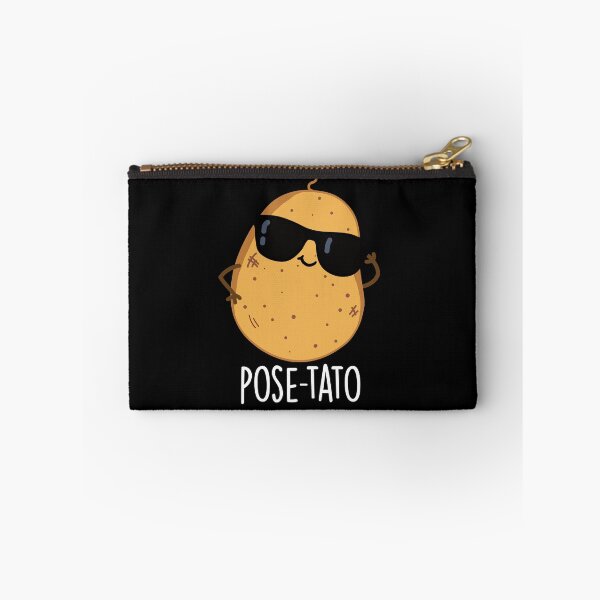 Item preview, Pose-tato Funny Potato Pun (Dark BG) designed and sold by punnybone.