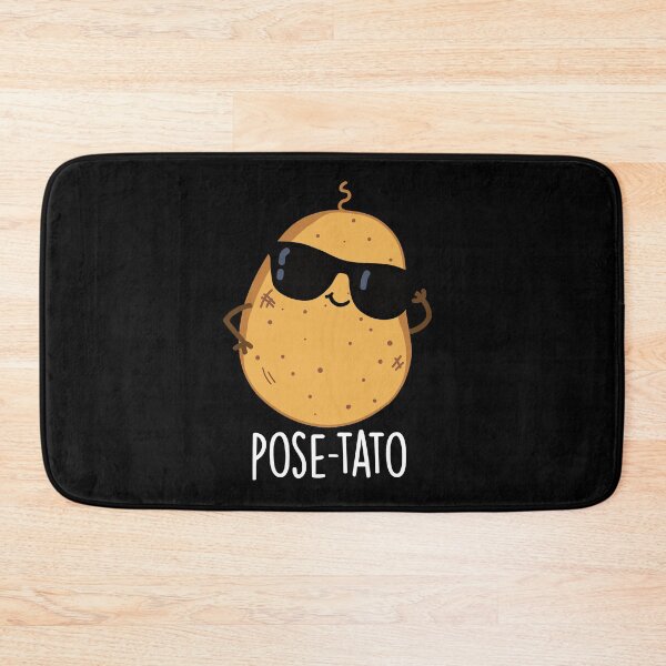 Item preview, Pose-tato Funny Potato Pun (Dark BG) designed and sold by punnybone.