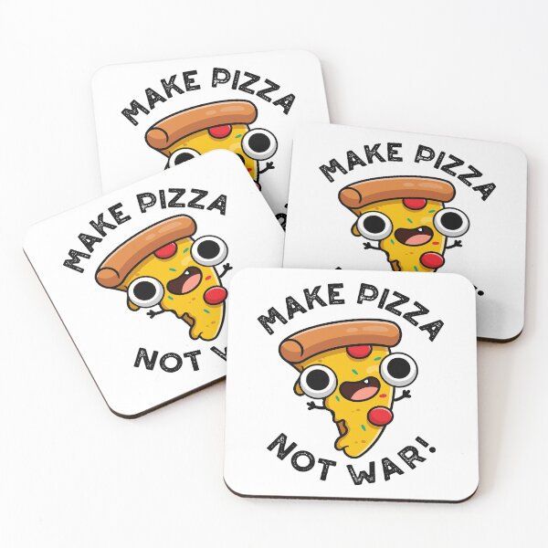 Item preview, Make Pizza Not War Funny Peace Pun  designed and sold by punnybone.