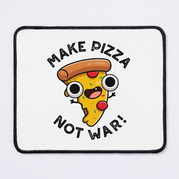 Item preview, Make Pizza Not War Funny Peace Pun designed and sold by punnybone.