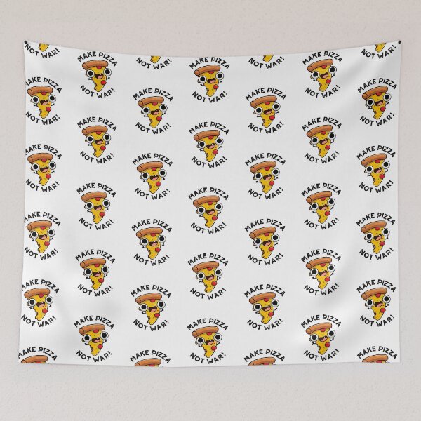 Item preview, Make Pizza Not War Funny Peace Pun  designed and sold by punnybone.