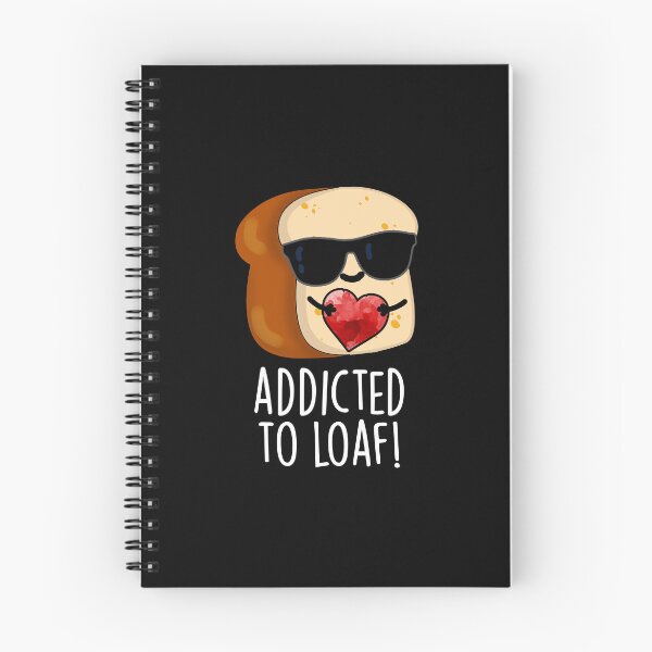 Item preview, Addicted To Loaf Funny Bread Pun (Dark BG) designed and sold by punnybone.