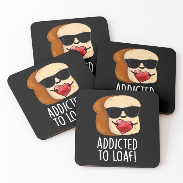 Item preview, Addicted To Loaf Funny Bread Pun (Dark BG) designed and sold by punnybone.