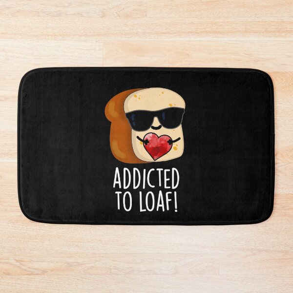 Item preview, Addicted To Loaf Funny Bread Pun (Dark BG) designed and sold by punnybone.