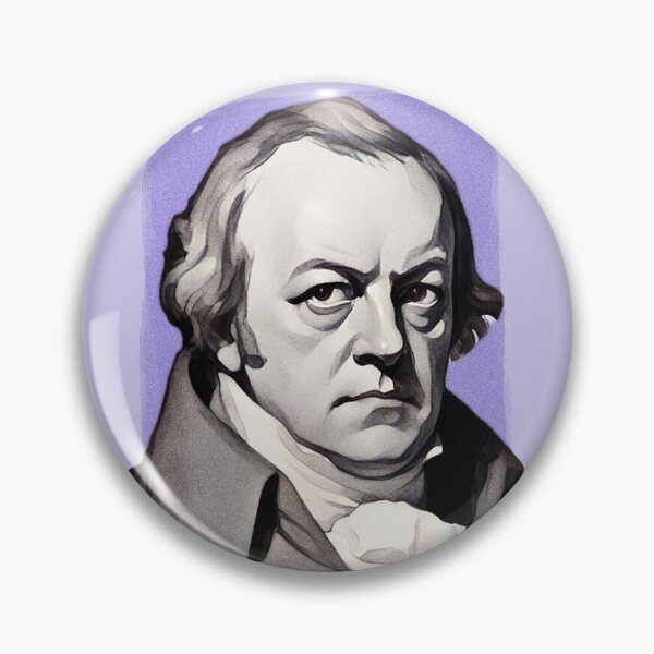 Artikelvorschau, Englischer Dichter William Blake - Lila - Illustration entworfen und verkauft von Litstoy.