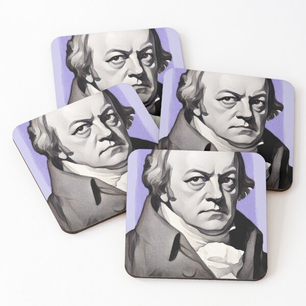 Artikelvorschau, Englischer Dichter William Blake - Lila - Illustration entworfen und verkauft von Litstoy.