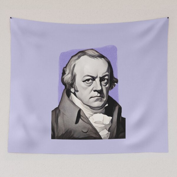 Artikelvorschau, Englischer Dichter William Blake - Lila - Illustration entworfen und verkauft von Litstoy.