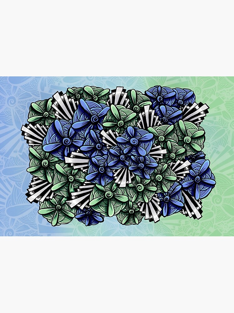 Zentangle Petal-Floodlights by digitalartbynic