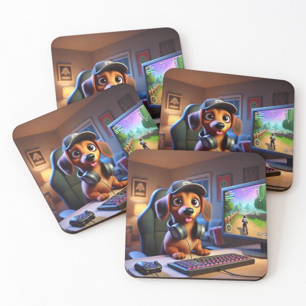 Item preview, Gamer Dachshund Mix Ready for Adventure designed and sold by Sillytoe.